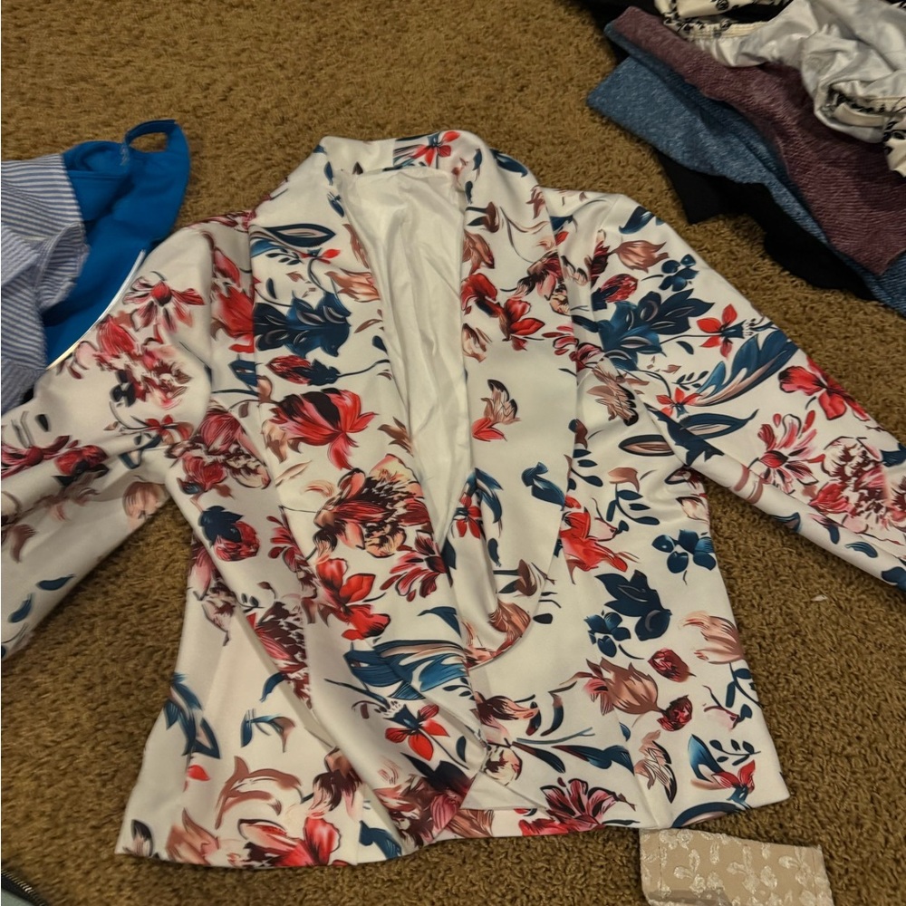 Floral blazer